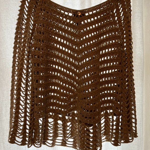 PURE HANDKNIT sweater, summer cover up, 100% cotton. M/L - Picture 3 of 5
